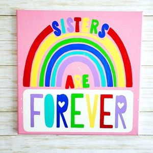 "Sisters Are Forever" canvas art